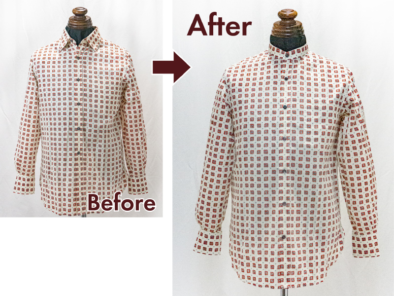 ノーカラーで襟スッキリ のお話 お洋服のリメイク リフォーム お直しなら ママのリフォーム へ